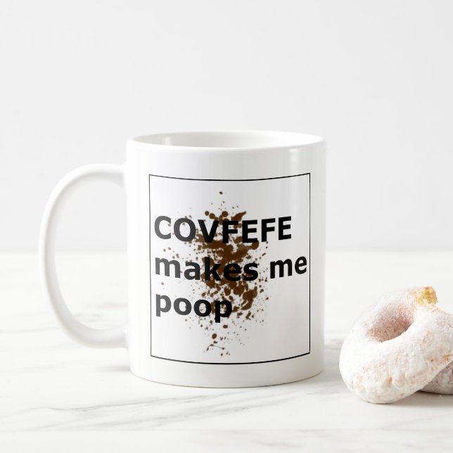 Mug COVFEFE me fait la dunette (Avec donut)