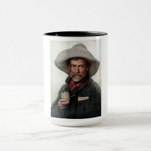 Mug Cow-boy ranchero espagnol dans un saloon du vieux 