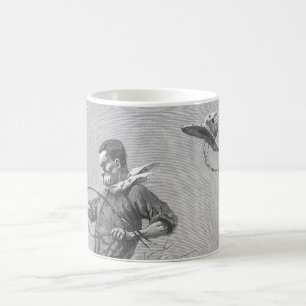 Mug Cow-boys de Rodéo Vintage, Cheval Sauvage qui Roul