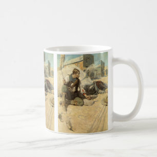 Mug Cow-boys western vintage, Hopalong par NC Wyeth