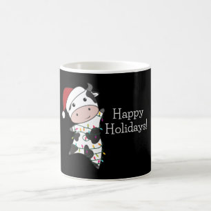 Mug Cow Cheerful Christmas Winter Animals