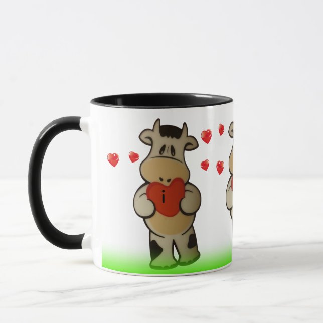 Mug Cow I love you  (Left)