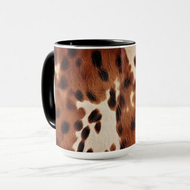 Mug Cowboy noir Brown occidental (Devant gauche)