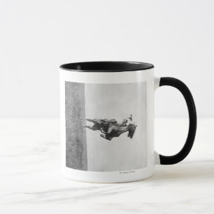 Mug Cowboy Rides Bronco Rising sur ses pattes d'appui