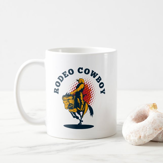Mug cowboy rodéo (Avec donut)
