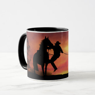 Mug Cowboy Roping et Horse