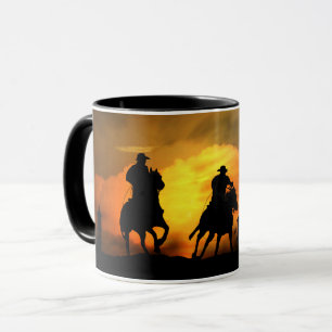 Mug Cowboys et Steers Sunset sud-ouest