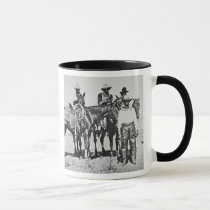 Mug Cowboys noirs chez Bonham, le Texas, c.1890 (photo