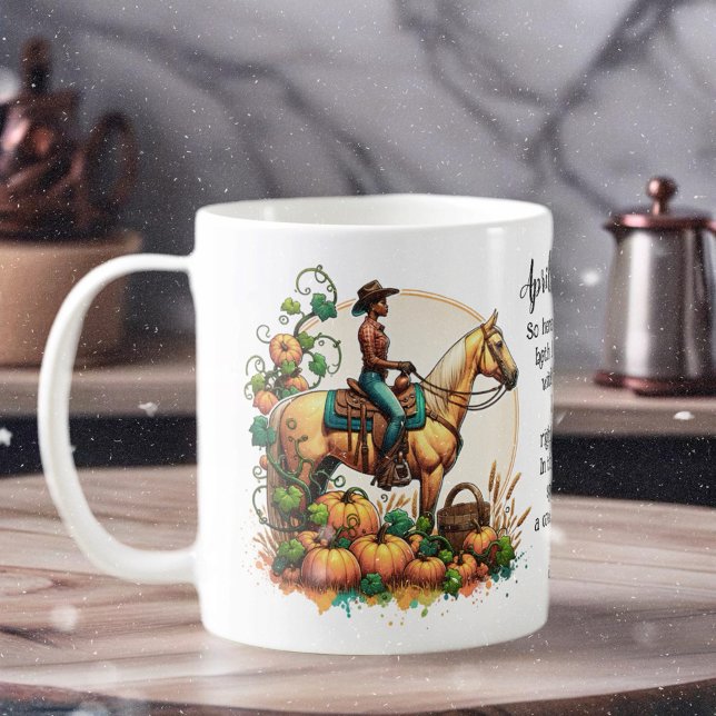 Mug Cowgirl Automne (Enjoy this fun Autumn design!)