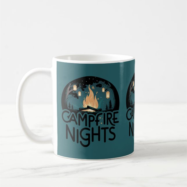 Mug Cozy Campfire Nights Rustic Outdoor Adventure (Gauche)