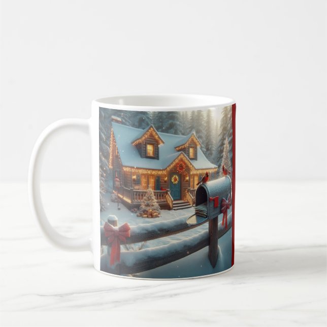 Mug Cozy Christmas Cabin Winter Wonderland (Gauche)