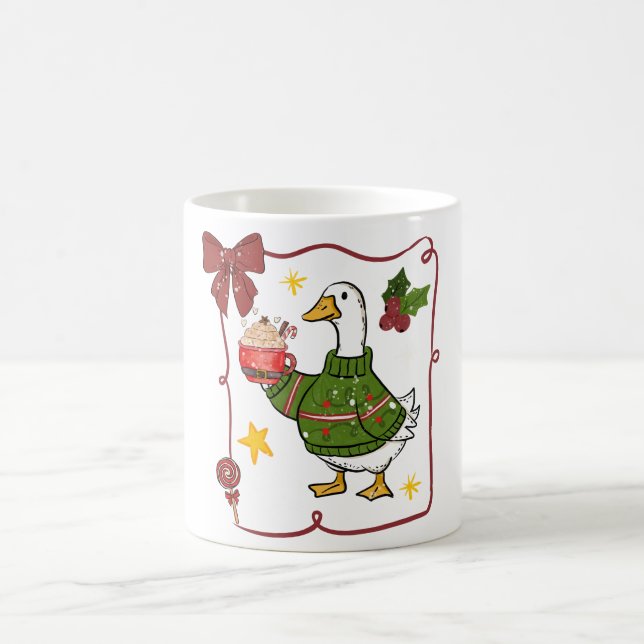 Mug Cozy Christmas Goose Holiday Design (Centre)