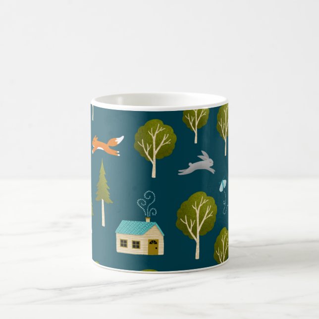 Mug Cozy Forest Cabin and Animals Notebook (Centre)