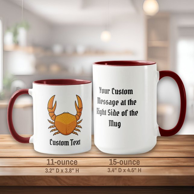 Mug Crab orange (Créateur téléchargé)