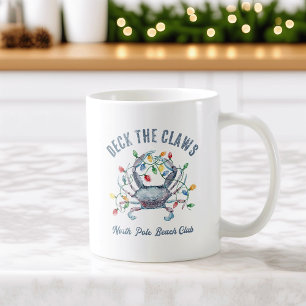 Mug Crabe de Noël côtier Deck the Claws