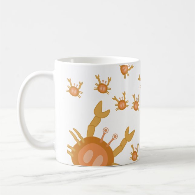Mug crabes caricaturaux mignons (Gauche)