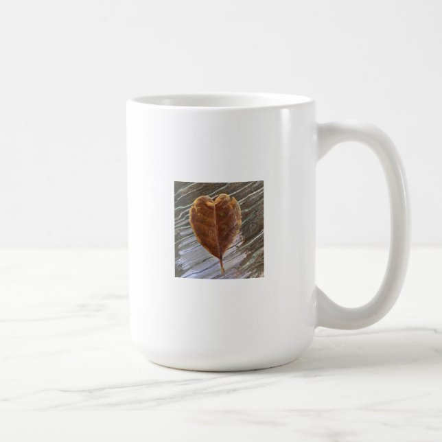 Mug Cracked Leaf in Rippled Water (Right)
