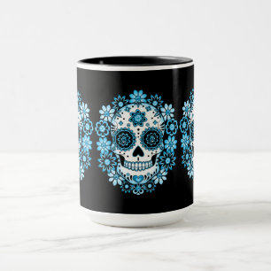 Mug Crâne à sucre bleu