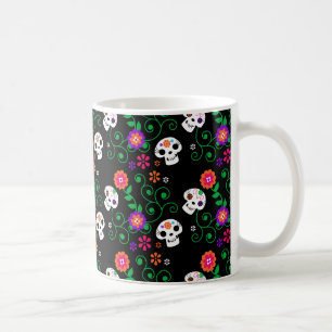Mug crâne à sucre noir