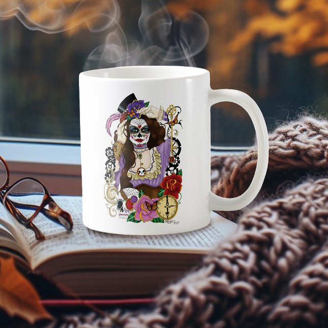 Mug Crâne à sucre Steampunk (Créateur téléchargé)