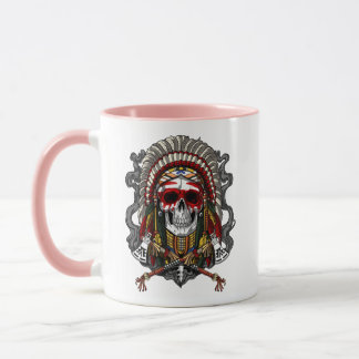 Mug Crâne amérindien en chef