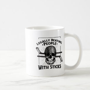 Mug Crâne de battage légalement drôle de personnes ave