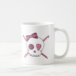 Mug Crâne de métier (rose)