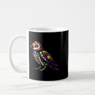 Mug Crâne de sucre mexicain Calavera de corbeau fémini