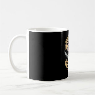 Mug crâne d'Halloween laissez les pirateries commencer