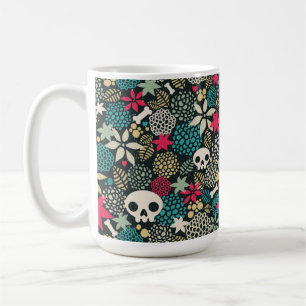 Mug Crâne en fleurs