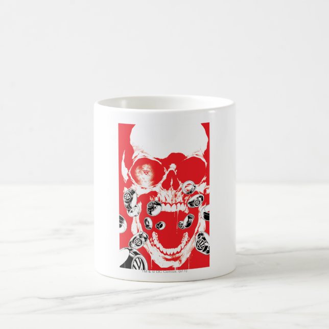 Mug Crâne et anneaux - Rouge (Centre)