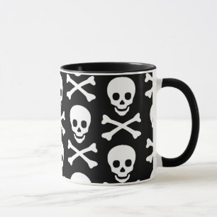 Mug Crâne et os croisés