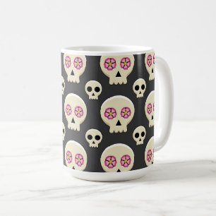 Mug Crâne gothique déplaisant Kawaii avec Motif de f