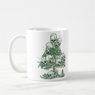 Mug crâne moche sapin de noël squelette gothique