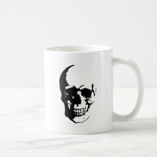 Mug Crâne - Noir & Blanc Métal Imaginaire Art