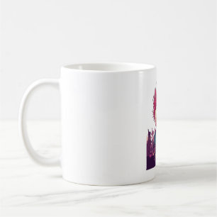 Mug Crâne Rock N� � Concert de squelette punk drôle