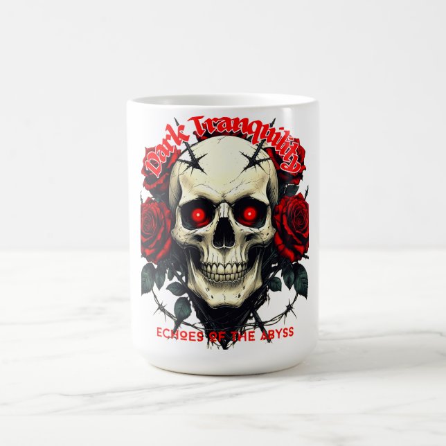 Mug Crâne & Roses – Dark Tranquility (Centre)