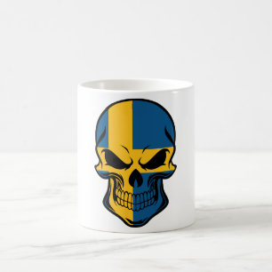 Mug Crâne suédois de drapeau