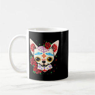 Mug Crânes de Chihuahua Jour des Morts Crâne de Sucre