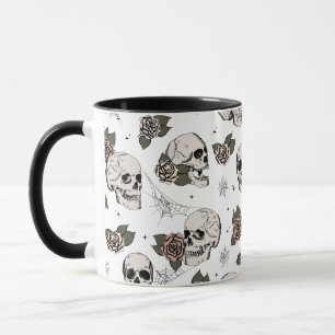 Mug Crânes et Roses d'Eucalyptus vintages