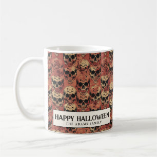 Mug Crânes Halloween rouge et sanglant