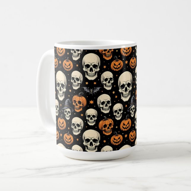 Mug Crânes pour Halloween (Devant gauche)
