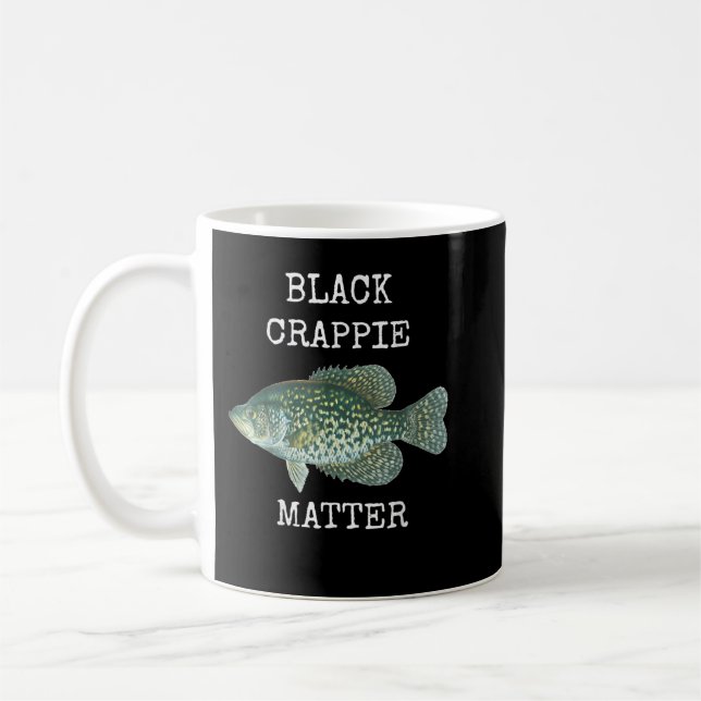 MUG CRAPIE NOIRE MATIÈRE CRAPPIE PÊCHE (Gauche)