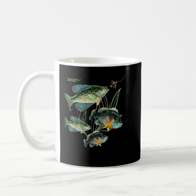 Mug Crappie Bluegill Chemises de pêche Sweat - shirt à (Gauche)