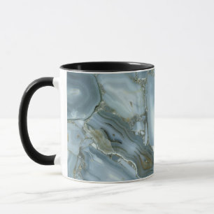 Mug Craqué gris gris vert bleu marbre texture