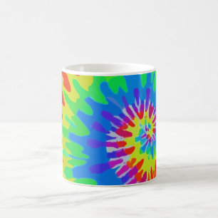 Mug Cravate arc-en-ciel super de la spirale-teinture