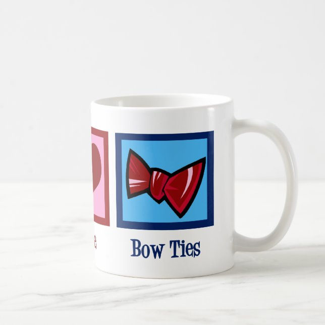 Mug Cravates de Peace Love Bow (Droite)