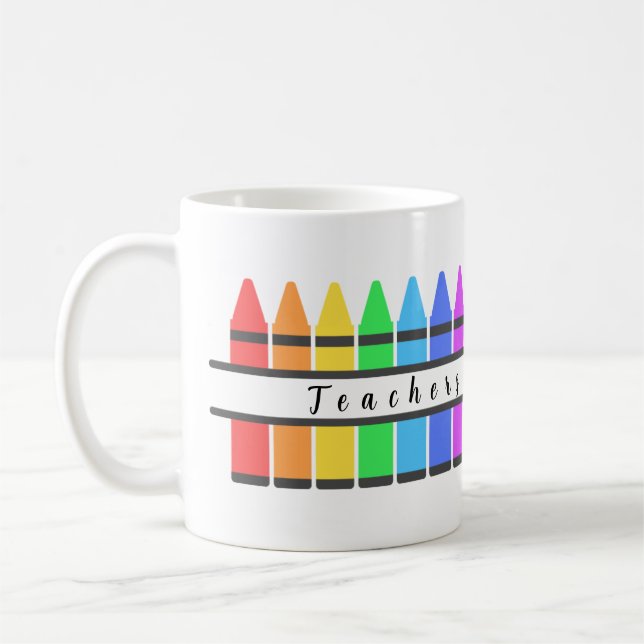 Mug Crayons de couleurs pour enseignant (Gauche)