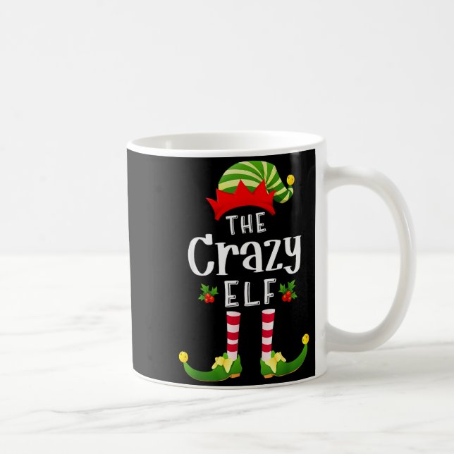 Mug Crazy Christmas Elf Matching Pajama X-mas Party  (Droite)