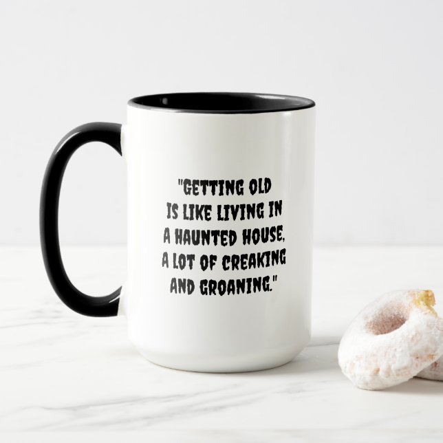 Mug Creaks, Groans et café amusant (Avec donut)